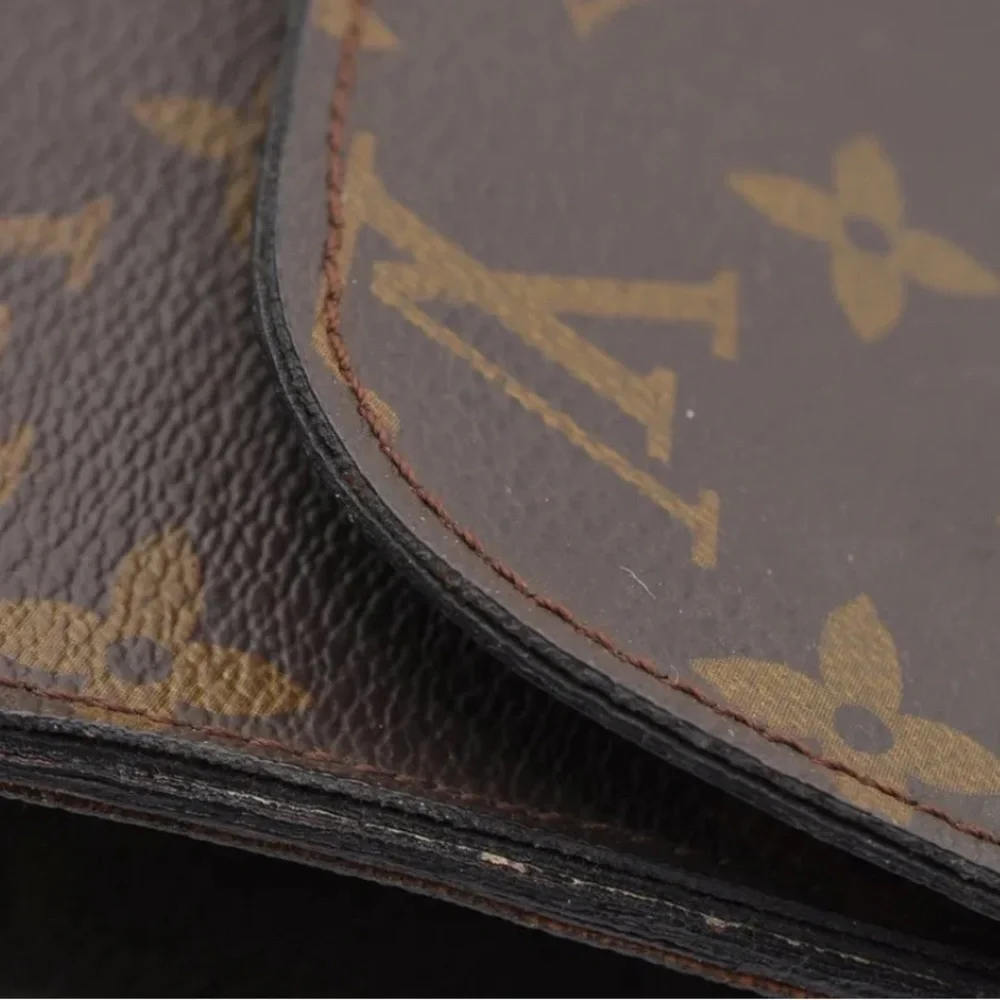 Louis Vuitton Monogram Poche Ministre Document Case Authentic Vintage 70s Model